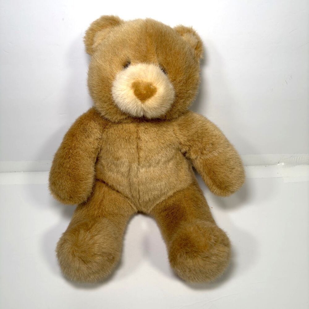 Build A Bear Plush Brown Bear 10" Small Sitting Stuffed Animal Tan Ears Face Toy